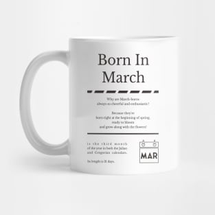 Born in March Mug